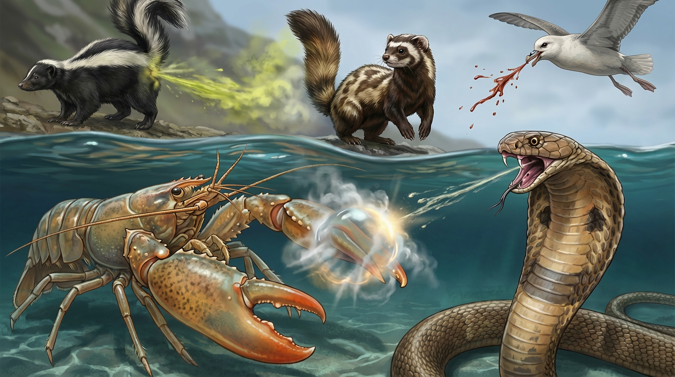 Armes offensives et défensives des animaux