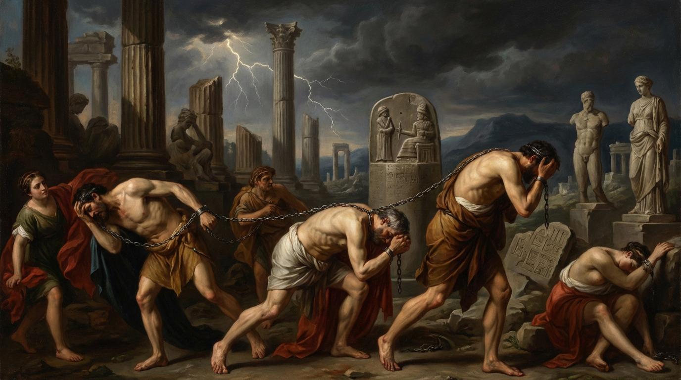 La dette et l'effondrement de l'antiquité