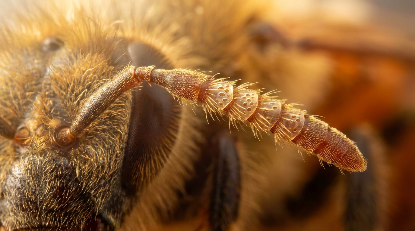 Les sens logés dans les antennes de l’abeille