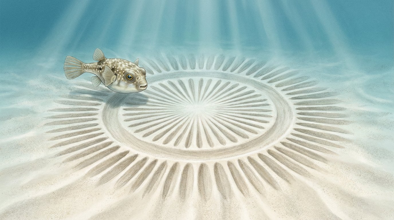 Le poisson-globe et ses rosaces