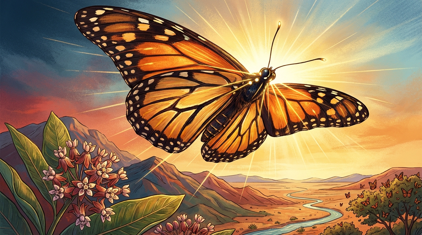 Un magnifique papillon voyageur : le Monarque