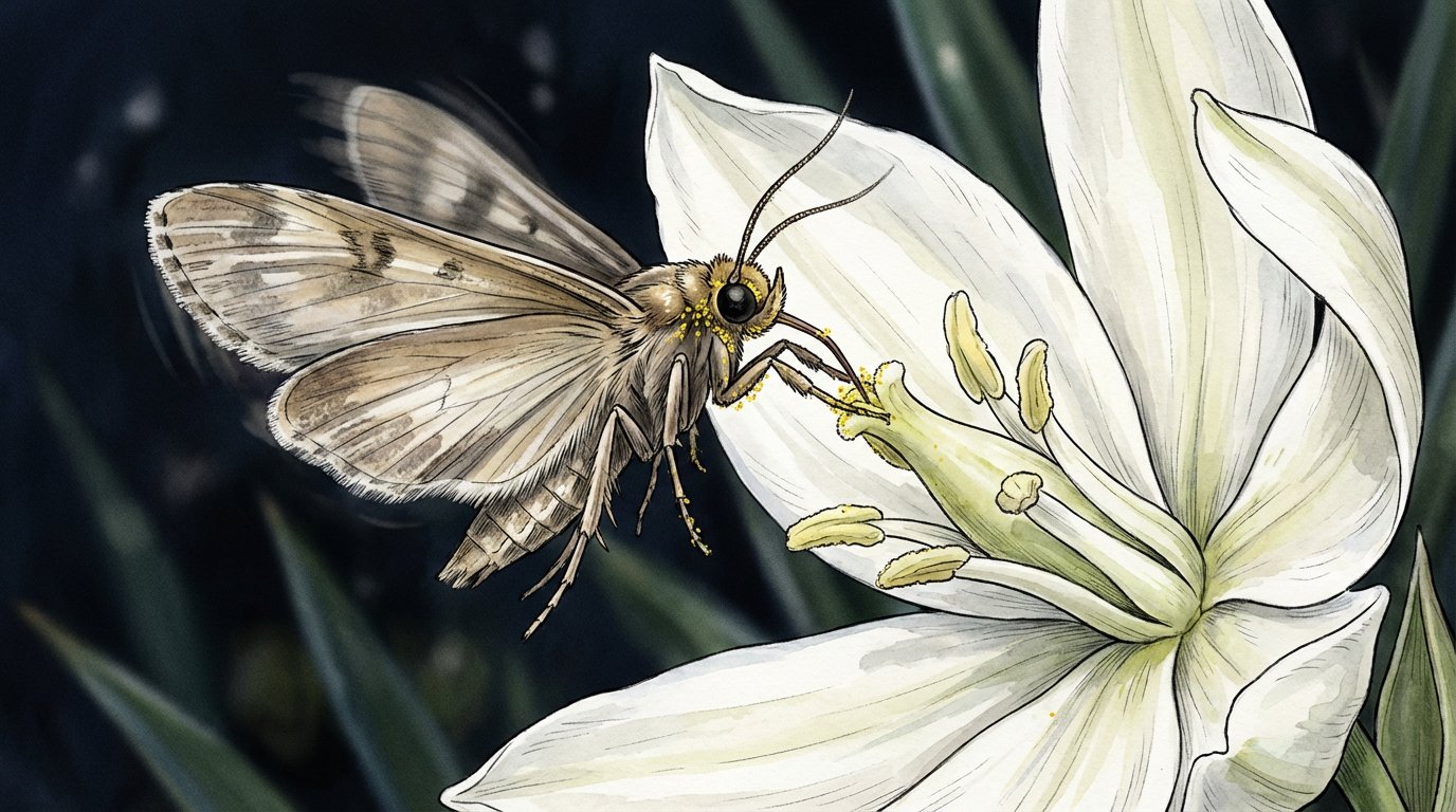 Le papillon nocturne du Yucca et sa plante hôte