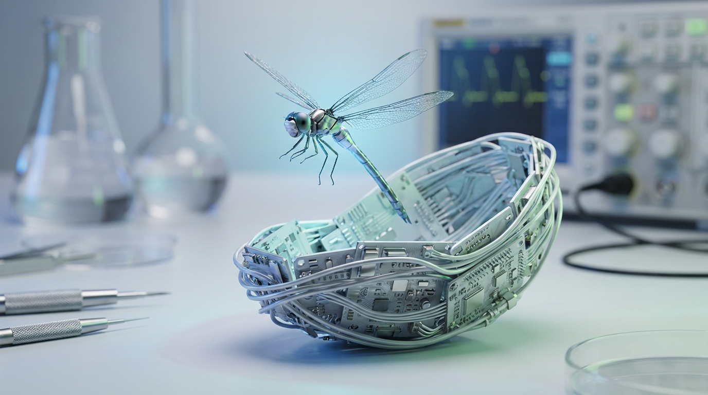 Le microdrone sort de son cocon