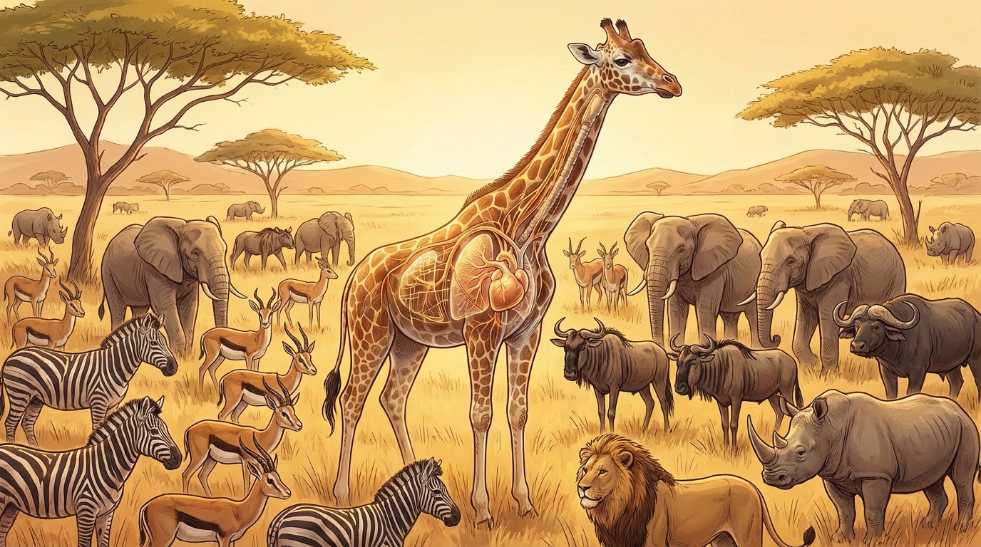 La Girafe : l’animal qui domine la foule