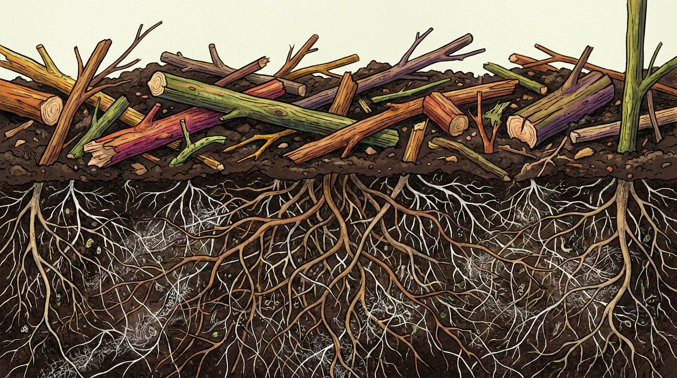 Le bois raméal pour la régénération des sols agricoles et forestiers (1ère partie)