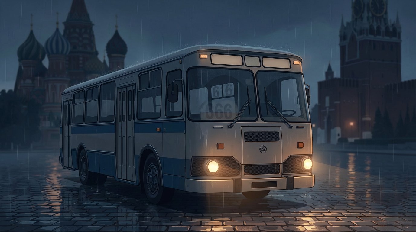 La ligne d'autobus 666, à Moscou, devient la ligne 616