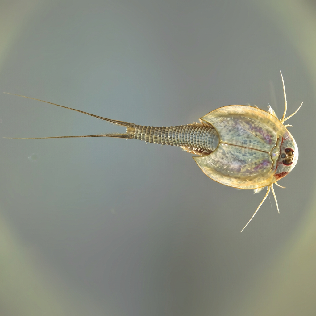 Triops adulte. Légende : Fig. 3 : Triops adulte