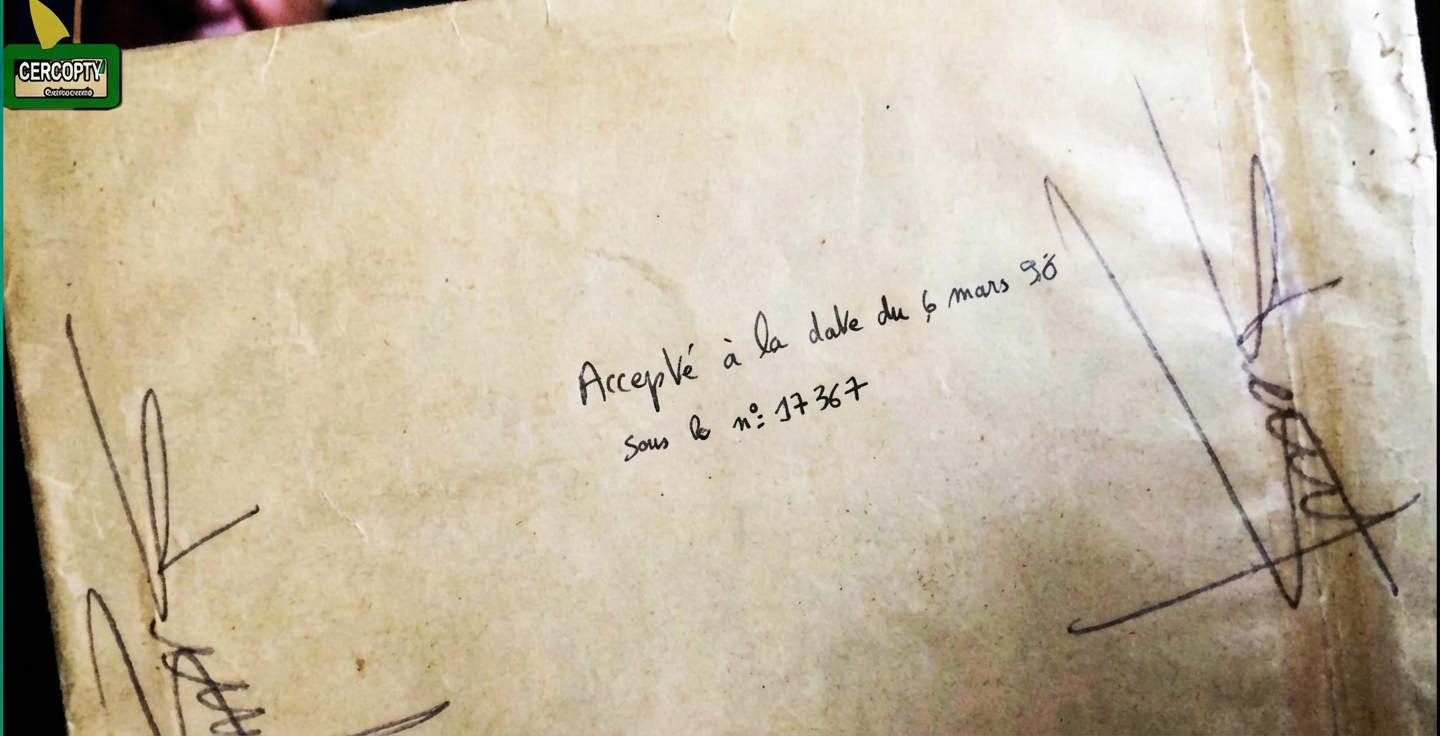 Fig. 1. L'enveloppe à date certaine contenant le pli.