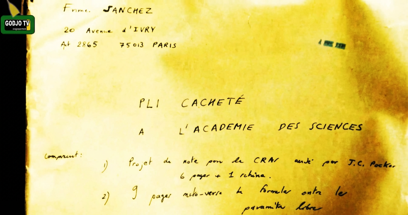 Fig. 2. Le pli cacheté inséré dans l'enveloppe.