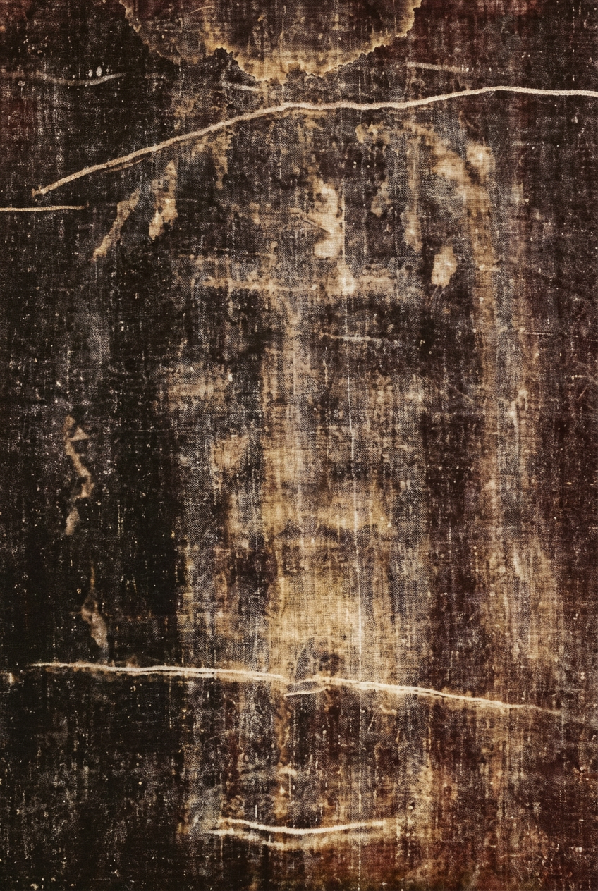 Fig. 5. Le « négatif » produit par la photographie argentique en 1898. C'est cette Sainte Face en négatif que Céline a reproduite.