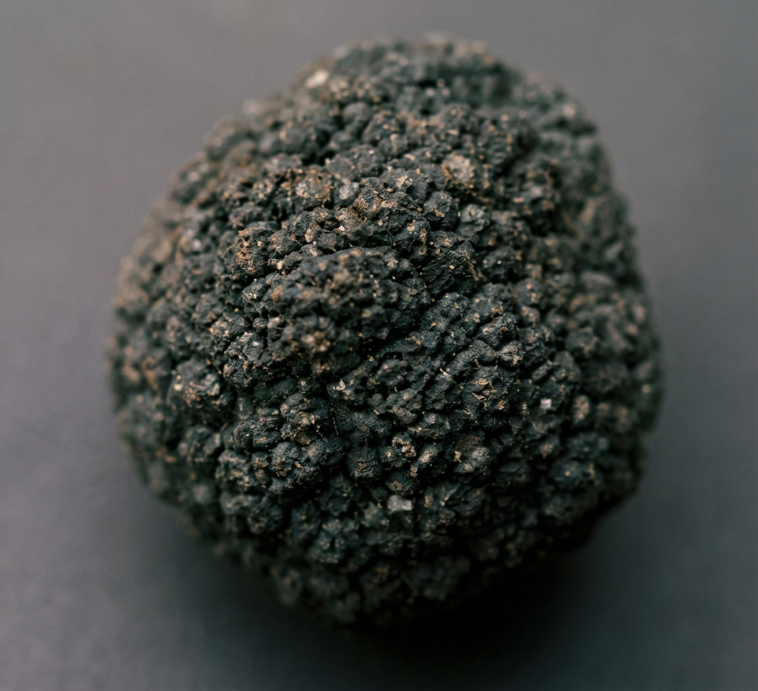 Nodule polymétallique de 20 cm (source Wikipédia).