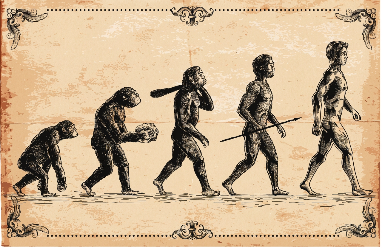 Évolution selon Darwin (Getty Images).