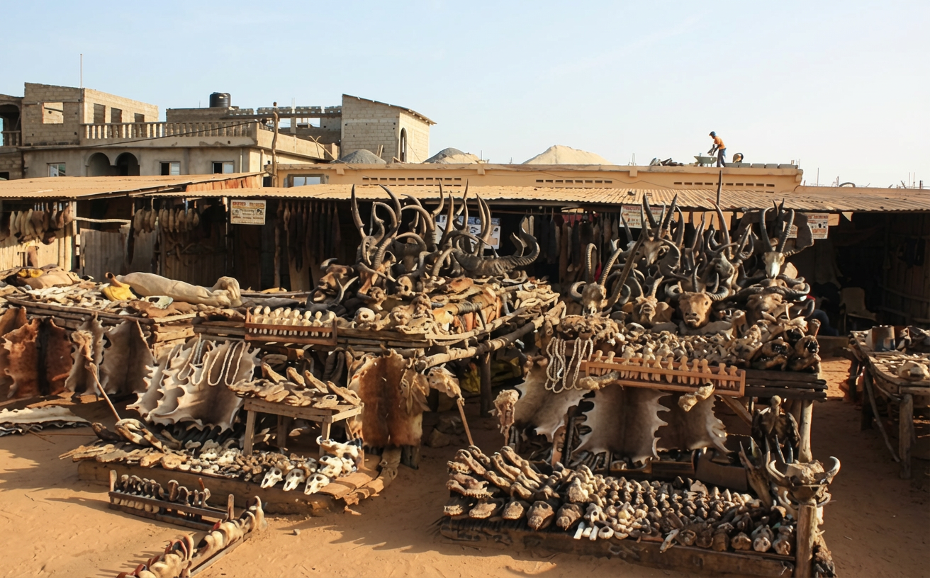 Fig. 4. Marché aux fétiches de Lomé (Icilomé).