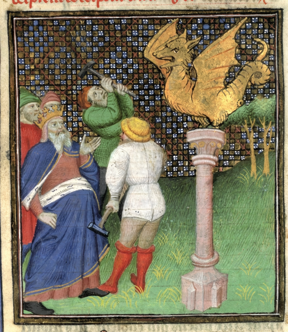 Dragon en bois francais vers 1670