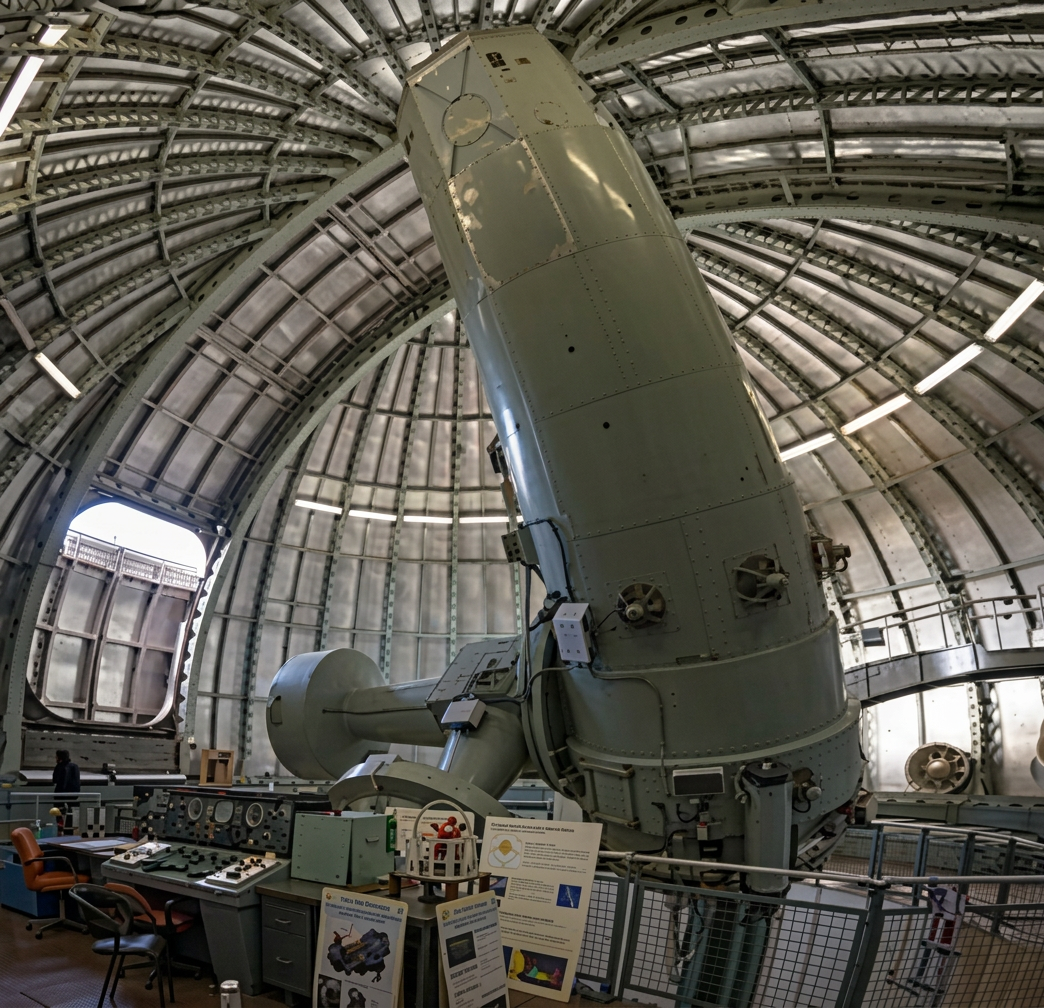 Le télescope de 193 cm de diamètre de miroir à l'observatoire de Haute-Provence