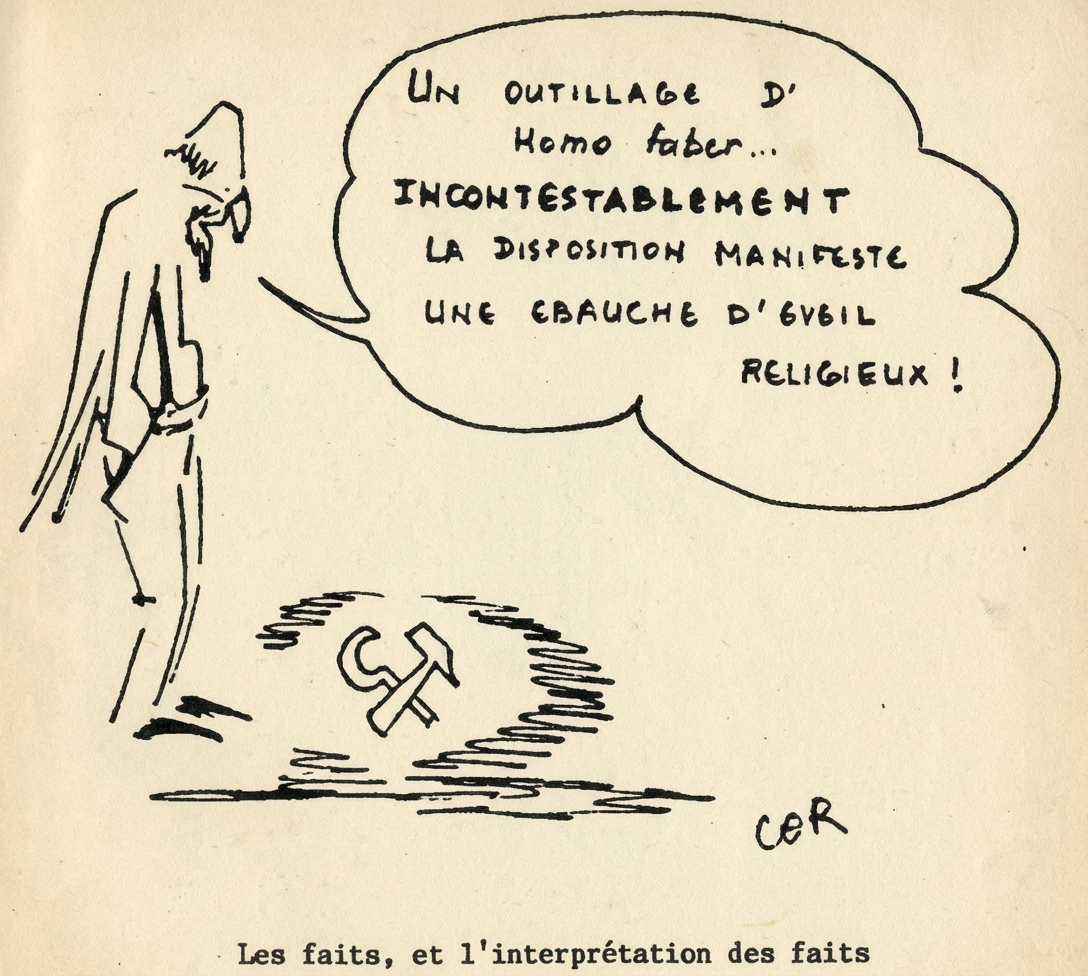 croquis humoristique sur l'interprétation des faits
