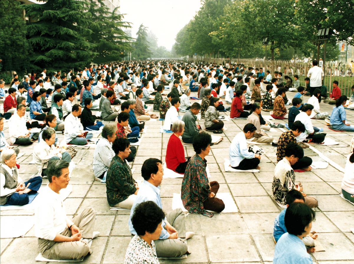 Méditation publique des Falun Gong