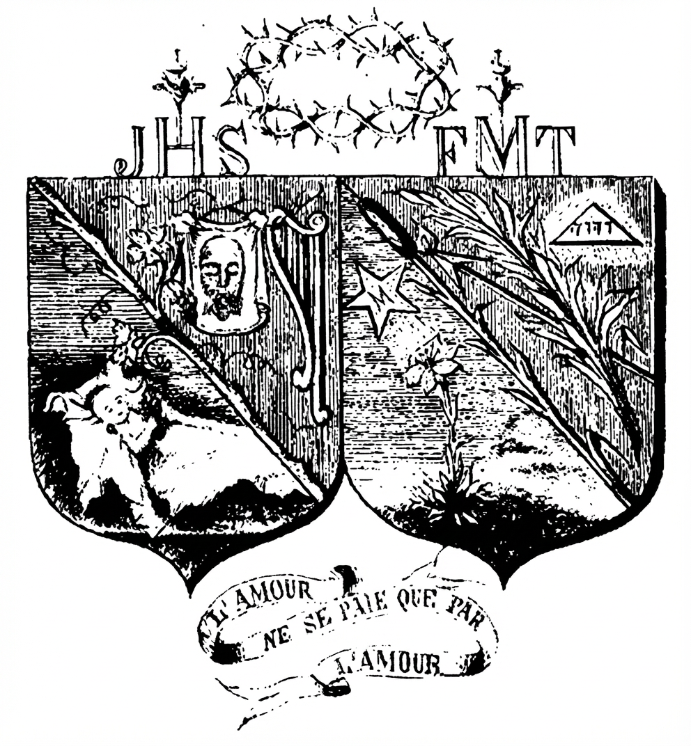 Armoiries de Thérèse de Lisieux remaniées par Céline