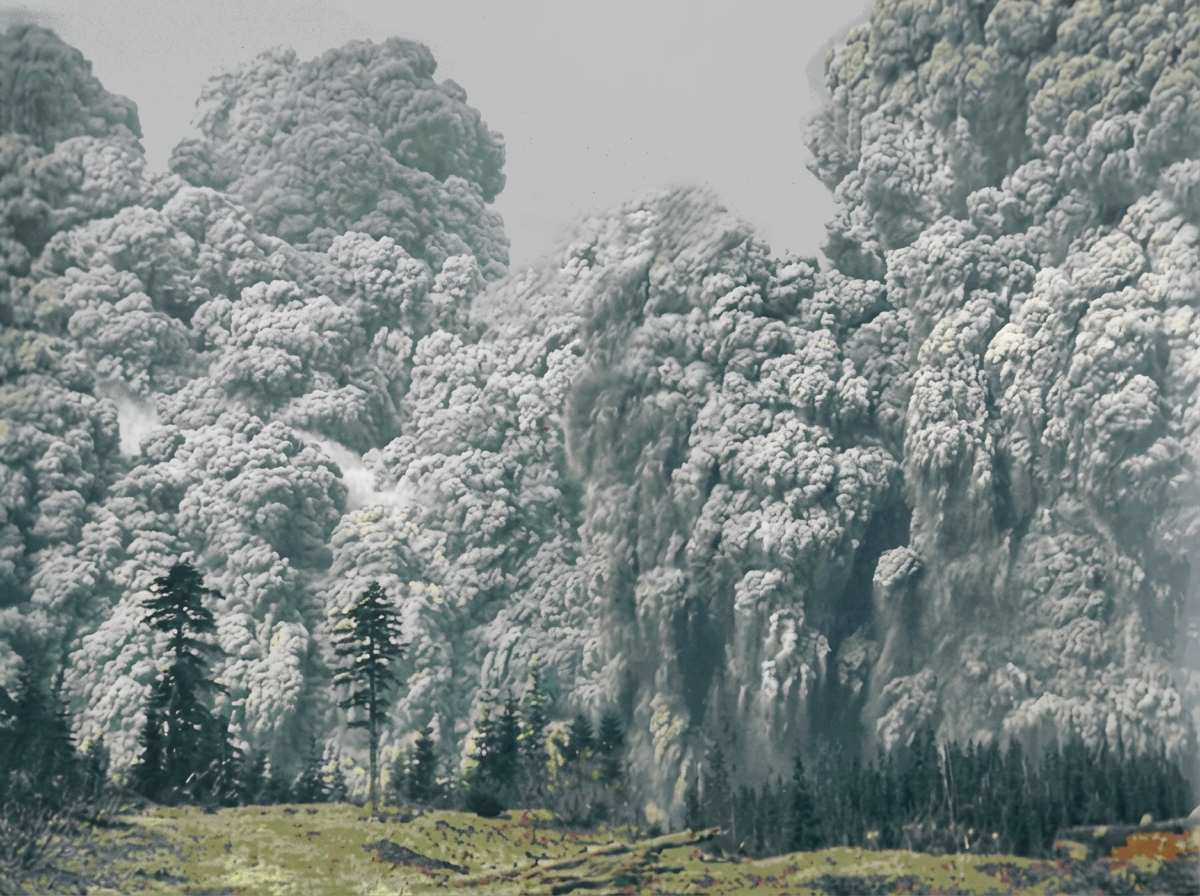 Explosion du mont Saint Helens,