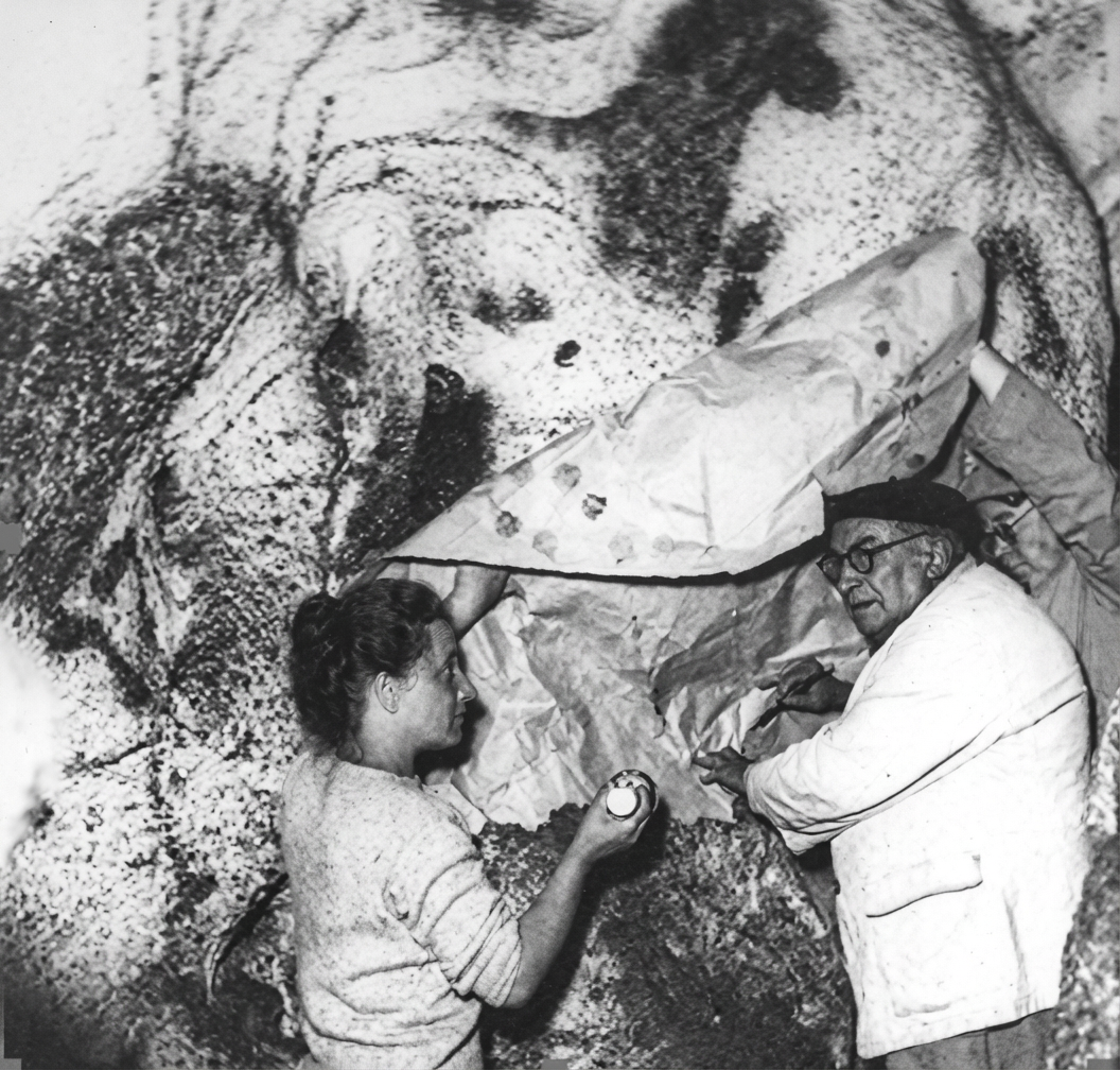 L'abbé Breuil au travail