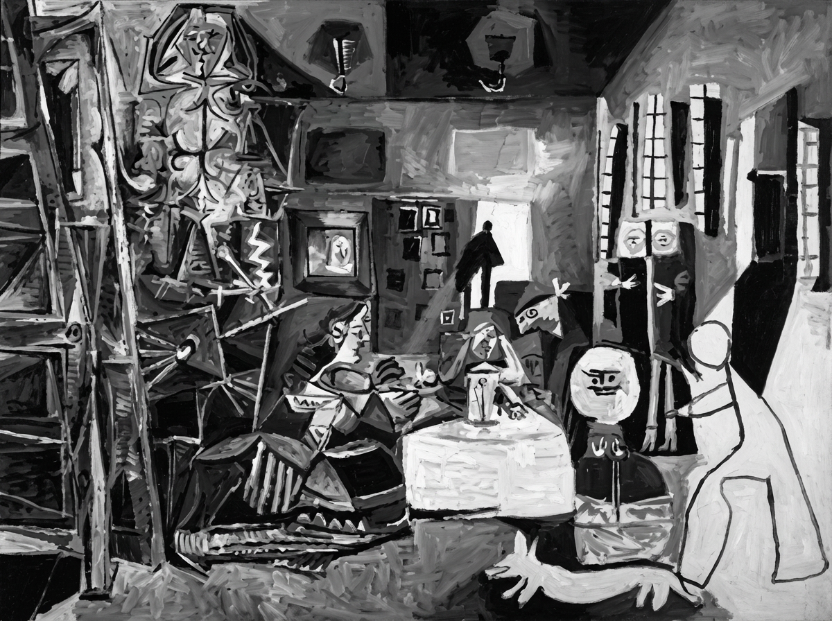 Tableau de la reprise de Las Meninas par Picasso