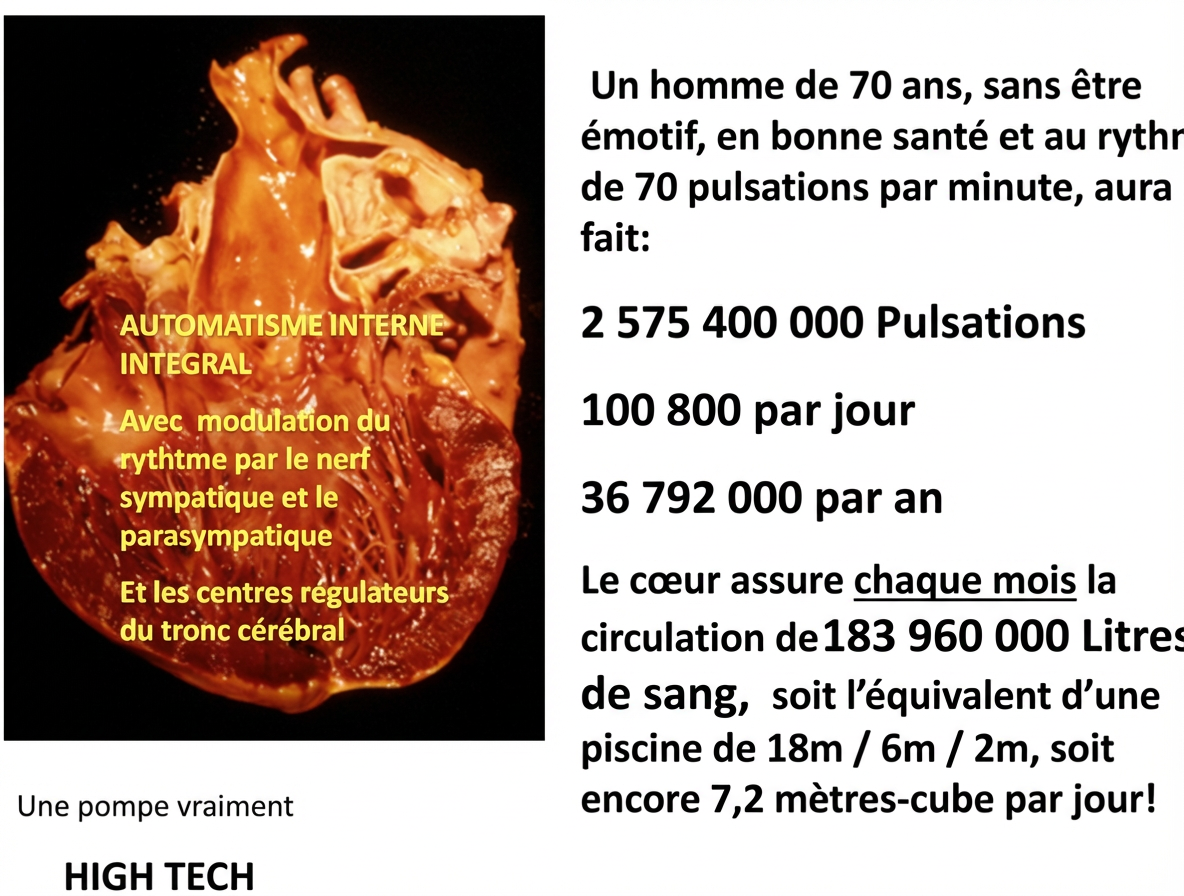 Vue interne du coeur humain