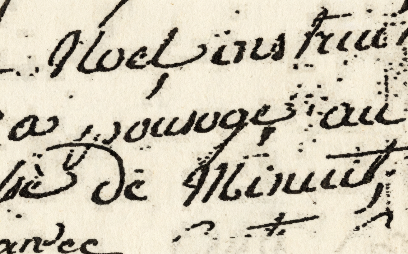 fragment de lettre manuscrite