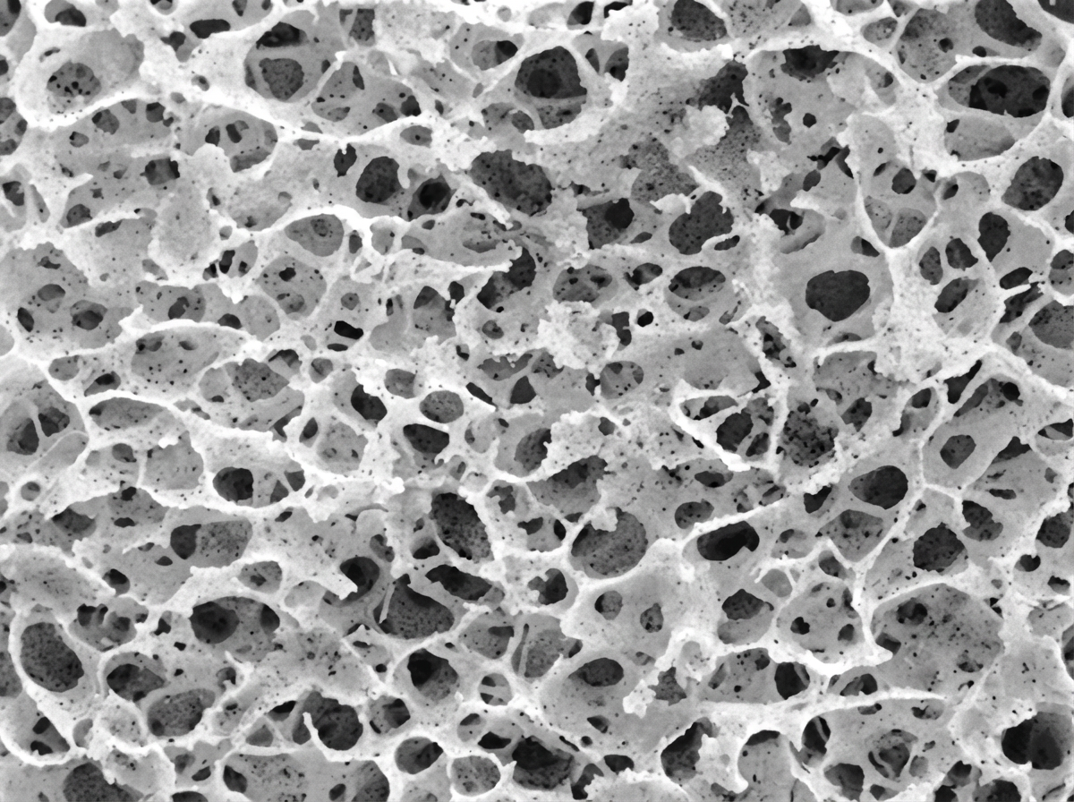 Structure en nid d'abeille de l'os