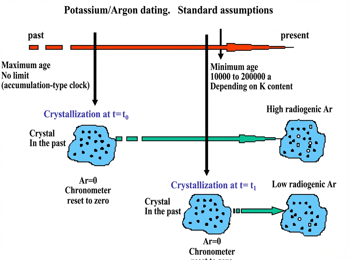 datation potassium argon