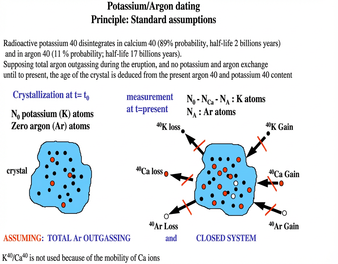 datation potassium argon