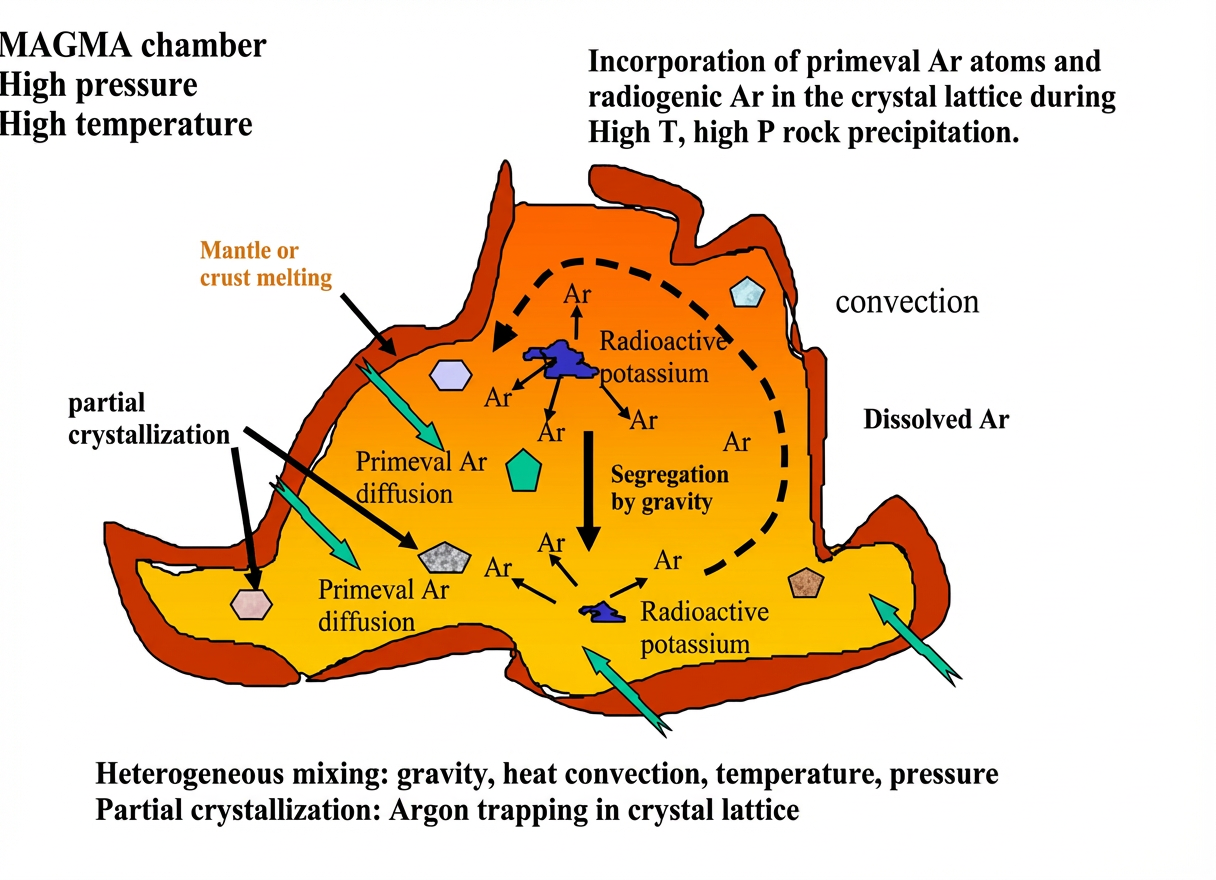 incorporation des roches dans le magma