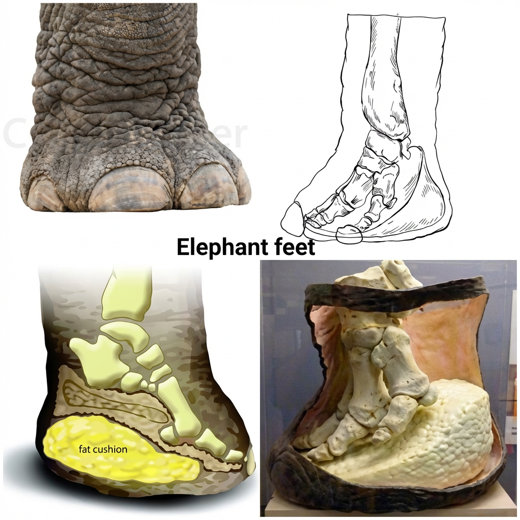 Fig. 11. Le pied d'éléphant et son coussin graisseux.
