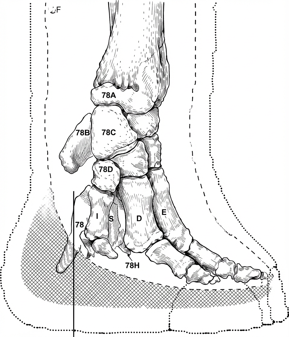 Fig. 9. Schéma du pied.